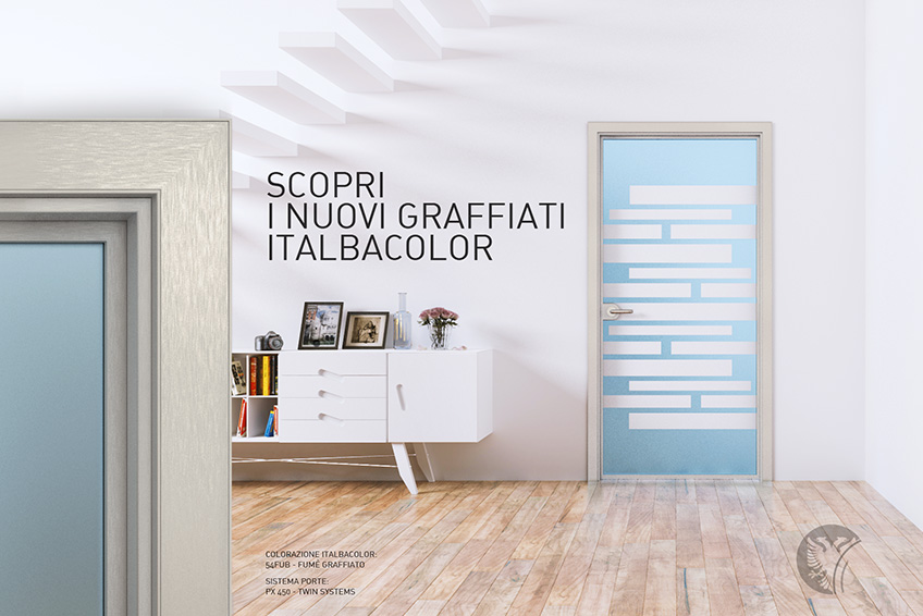 anodizzato effetto graffiato per serramenti in alluminio